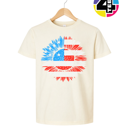 Patriotic Sunflower Pride Youth Tee
