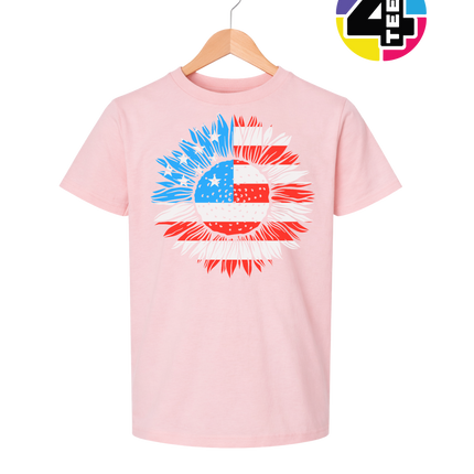 Patriotic Sunflower Pride Youth Tee