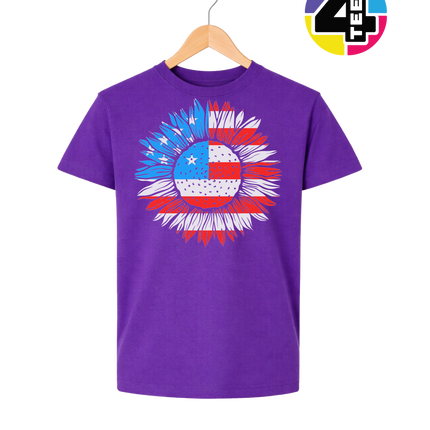 Patriotic Sunflower Pride Youth Tee