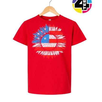 Patriotic Sunflower Pride Youth Tee