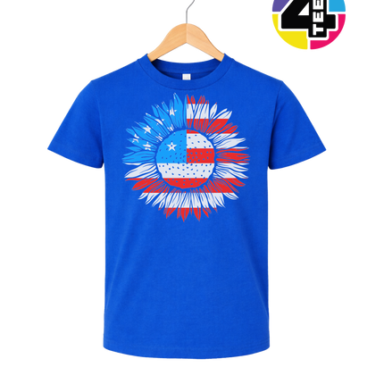 Patriotic Sunflower Pride Youth Tee