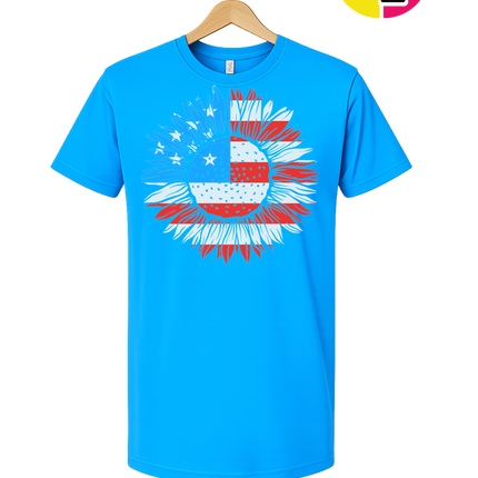 Patriotic Sunflower Pride Tee