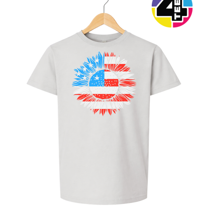 Patriotic Sunflower Pride Youth Tee