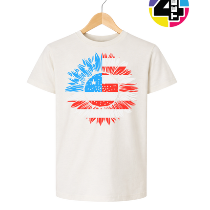 Patriotic Sunflower Pride Youth Tee