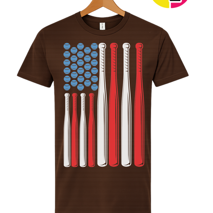 Patriotic Baseball Flag Tee