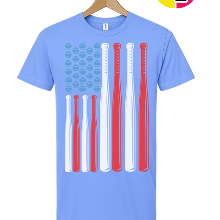 Patriotic Baseball Flag Tee