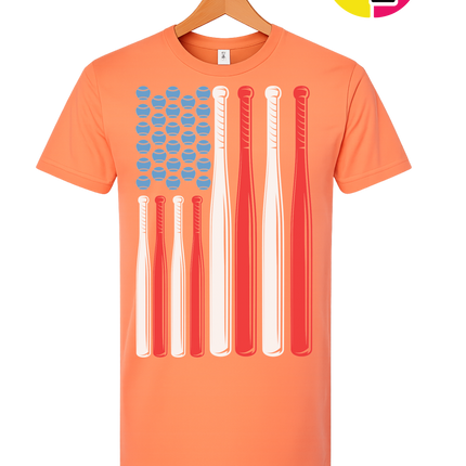 Patriotic Baseball Flag Tee