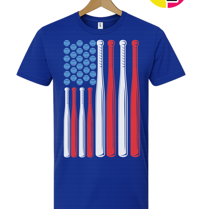 Patriotic Baseball Flag Tee
