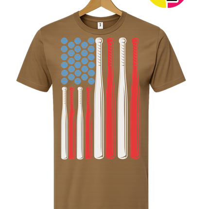 Patriotic Baseball Flag Tee