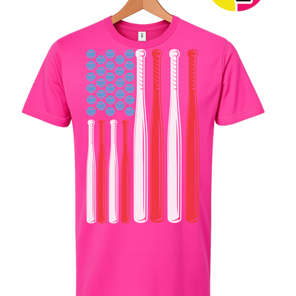 Patriotic Baseball Flag Tee