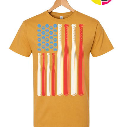 Patriotic Baseball Flag Tee