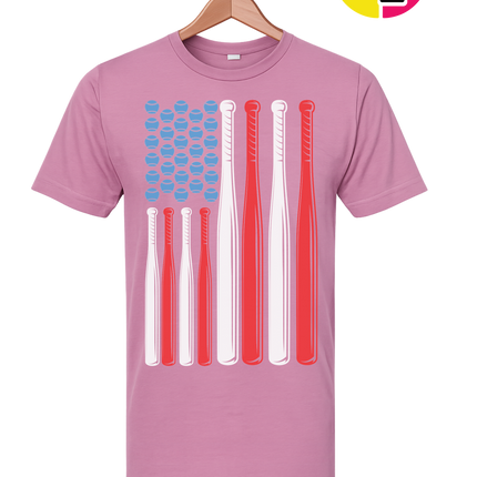 Patriotic Baseball Flag Tee