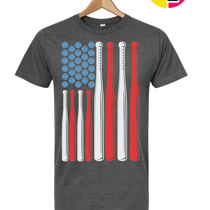 Patriotic Baseball Flag Tee