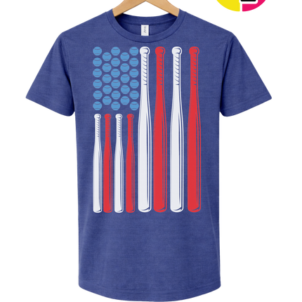 Patriotic Baseball Flag Tee