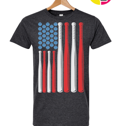 Patriotic Baseball Flag Tee