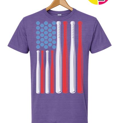 Patriotic Baseball Flag Tee
