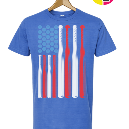 Patriotic Baseball Flag Tee