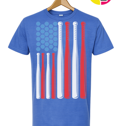 Patriotic Baseball Flag Tee