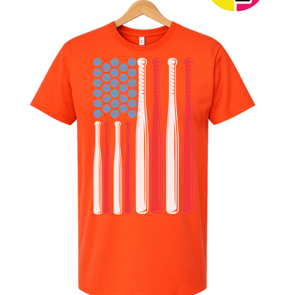 Patriotic Baseball Flag Tee
