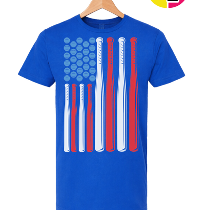 Patriotic Baseball Flag Tee
