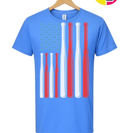 Patriotic Baseball Flag Tee