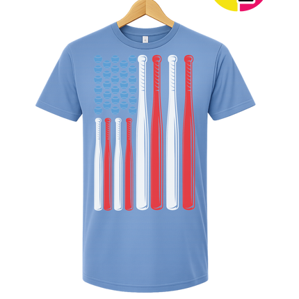 Patriotic Baseball Flag Tee