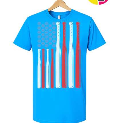 Patriotic Baseball Flag Tee