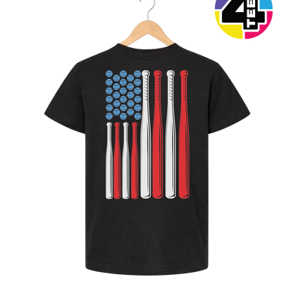 Patriotic Baseball Flag Youth Tee