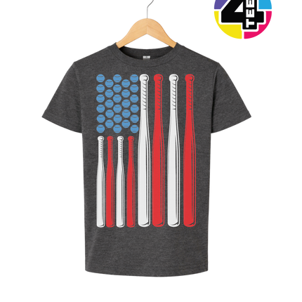 Patriotic Baseball Flag Youth Tee