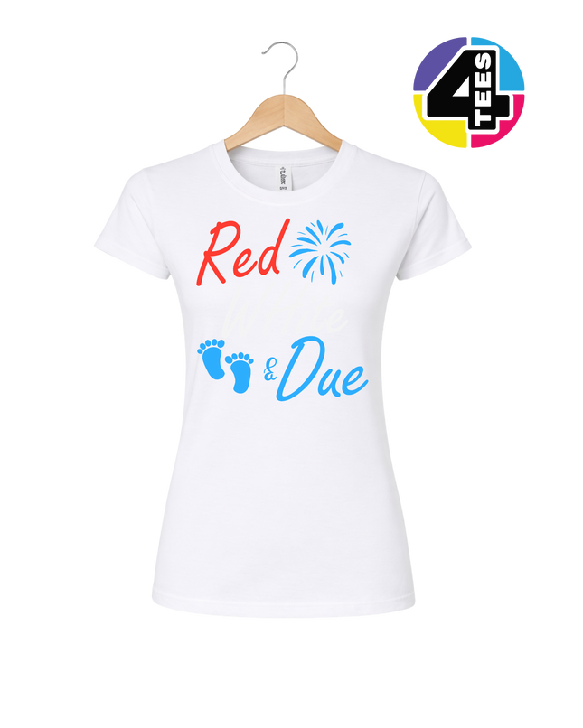 Red White & Due Women's Tee