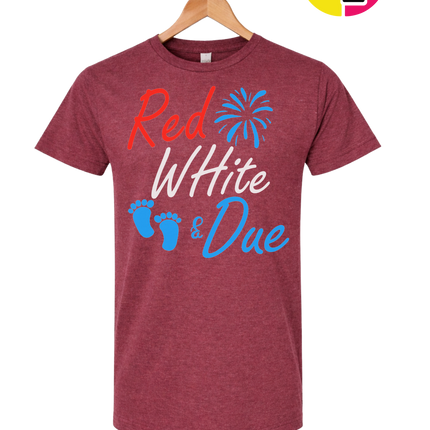 Red White & Due Tee