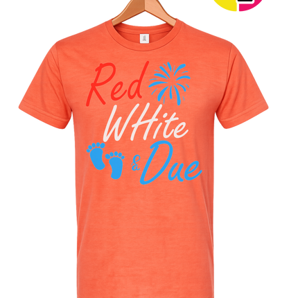 Red White & Due Tee