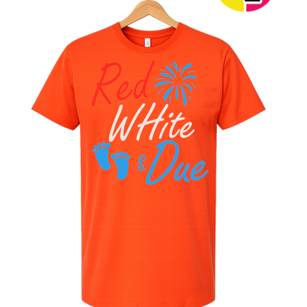Red White & Due Tee