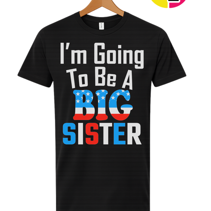 Big Sister Stars & Stripes Tee