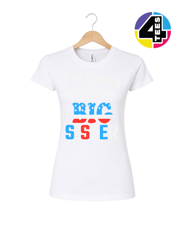 Big Sister Stars & Stripes Women's Tee