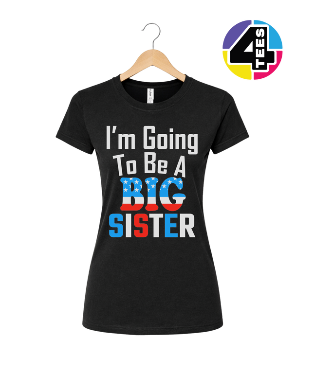 Big Sister Stars & Stripes Women's Tee