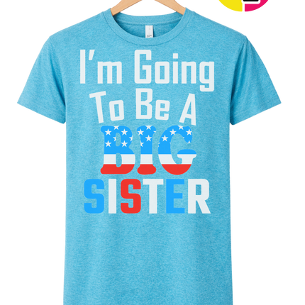 Big Sister Stars & Stripes Tee