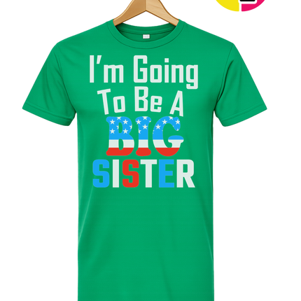 Big Sister Stars & Stripes Tee