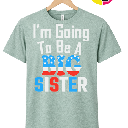 Big Sister Stars & Stripes Tee
