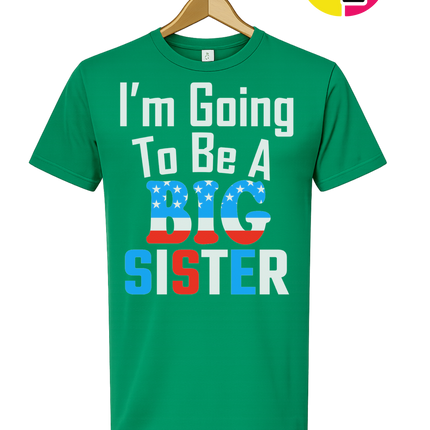 Big Sister Stars & Stripes Tee