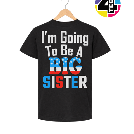 Big Sister Stars & Stripes Youth Tee