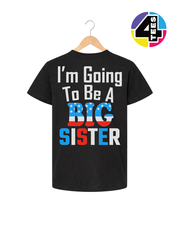 Big Sister Stars & Stripes Youth Tee