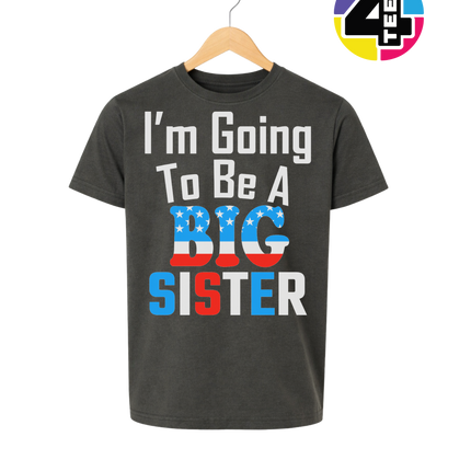 Big Sister Stars & Stripes Youth Tee
