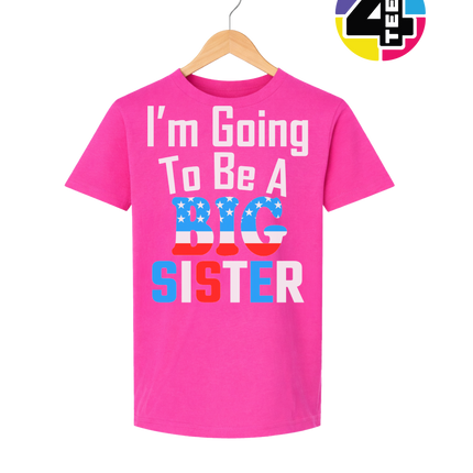 Big Sister Stars & Stripes Youth Tee