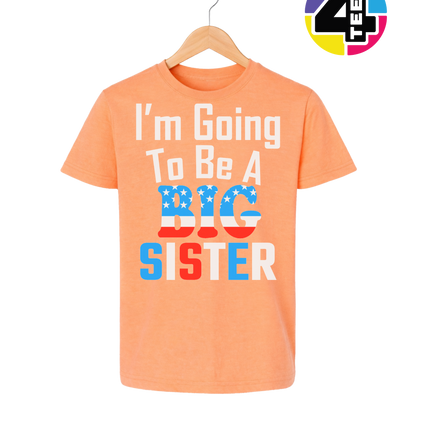 Big Sister Stars & Stripes Youth Tee