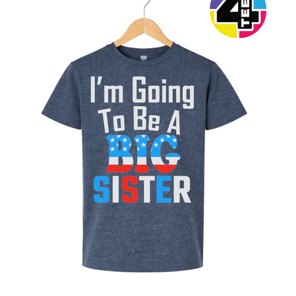 Big Sister Stars & Stripes Youth Tee