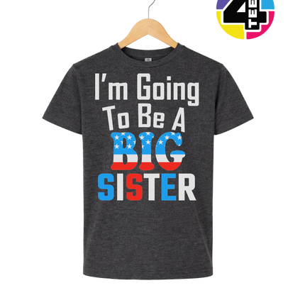 Big Sister Stars & Stripes Youth Tee