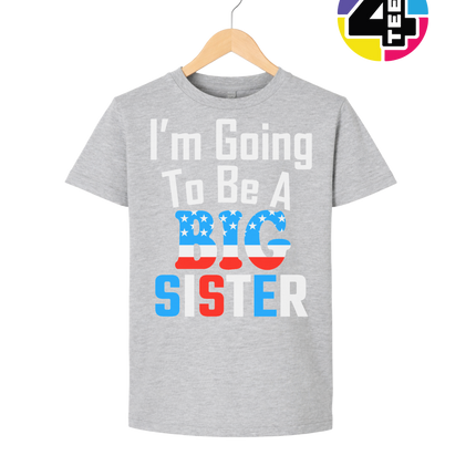 Big Sister Stars & Stripes Youth Tee