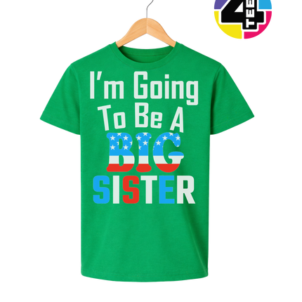 Big Sister Stars & Stripes Youth Tee