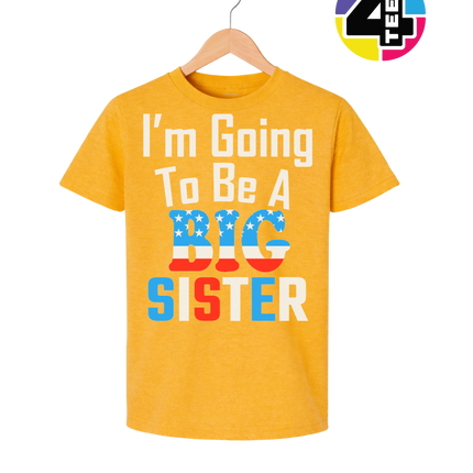 Big Sister Stars & Stripes Youth Tee